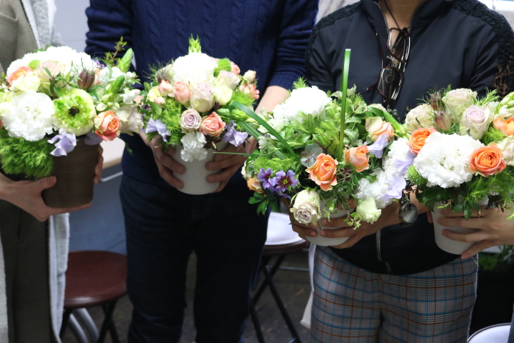花を通じて文化交流香港からの方も参加